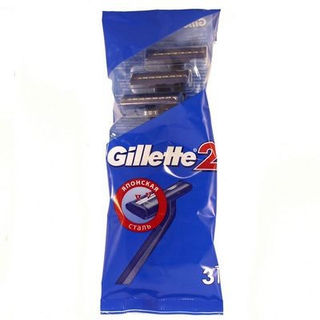 Gillette2 Одноразовые бритвы 3шт